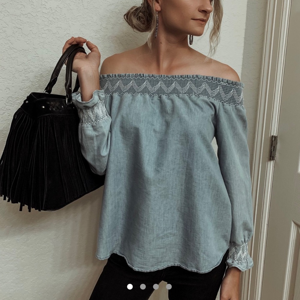 Denim top